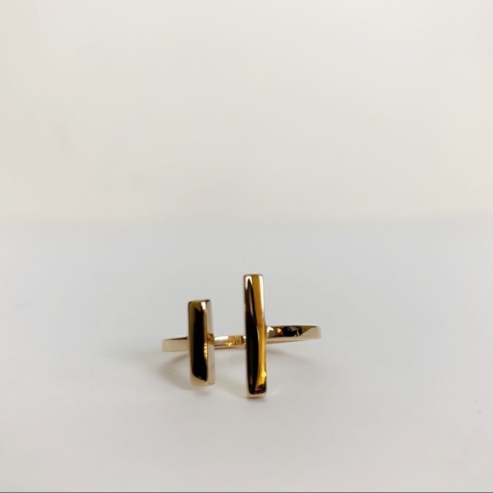 Natural Bronze Adjustable Parallel Bar Ring - Picture 3 of 3